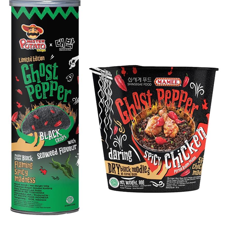 

Kirim Sekarang Ghost Pepper Noodle x Ghost Pepper Crisps Seaweed!!