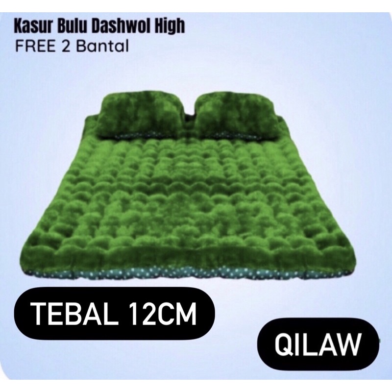 KASUR MENUL GENDER JUMBO 140 x 180cm FREE 2 BANTAL ONGKIR MURAH TEBAL 12cm