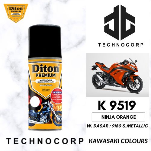

CAT DITON PREMIUM K 9519 NINJA ORANGE / KAWASAKI ORANGE METALLIC