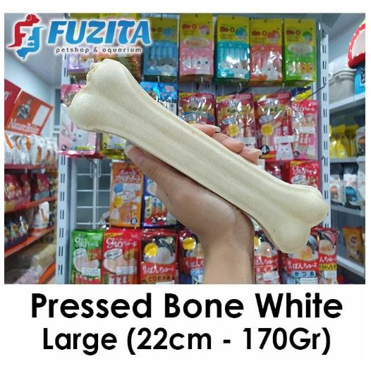 Tulang Pressed Bone Nat Large 170GR Snack Gigit Anjing Besar RBP 1008 / 2008 Terbuat dari kulit