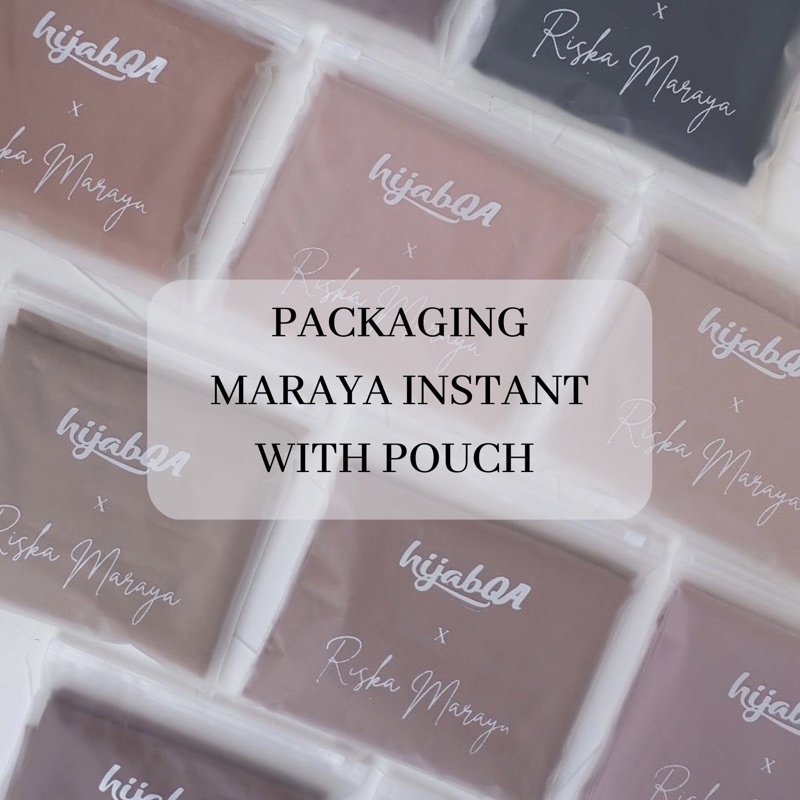 HIJABQA - Maraya Instant Hijab Segiempat Tali Malay 2 Layer