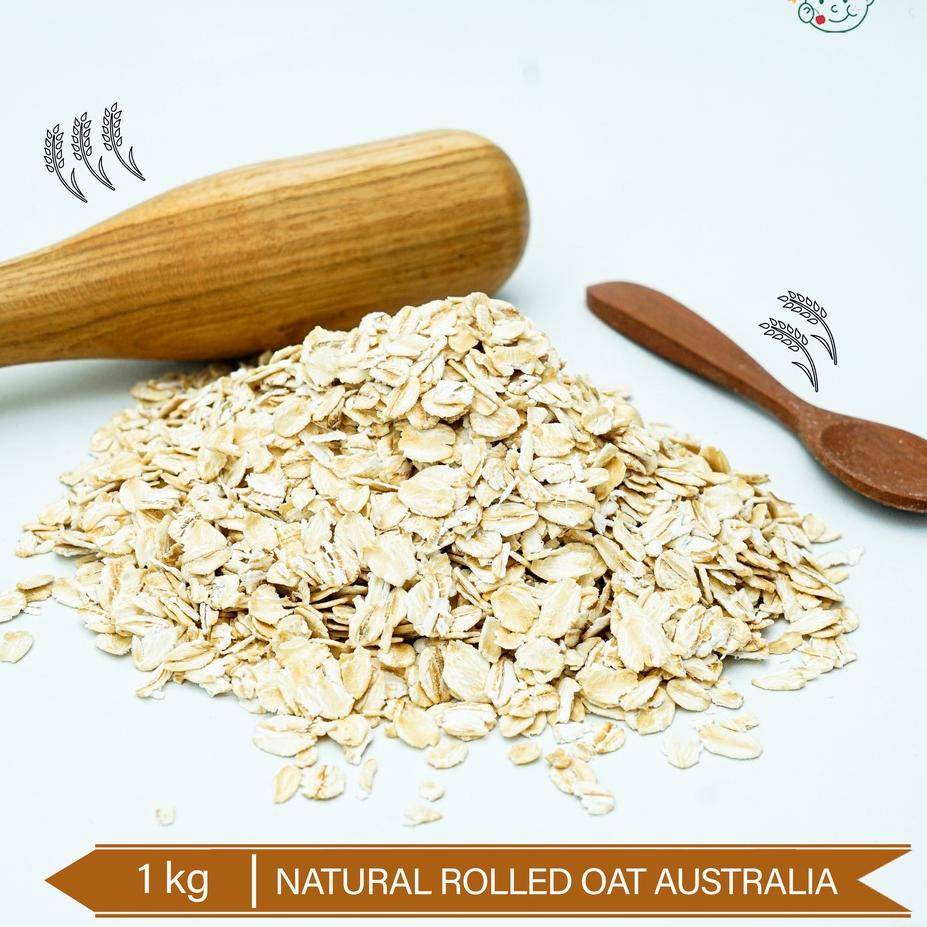 

[PRODUK N8F0P] Natural Rolled Oat (Australia) 1kg MA9