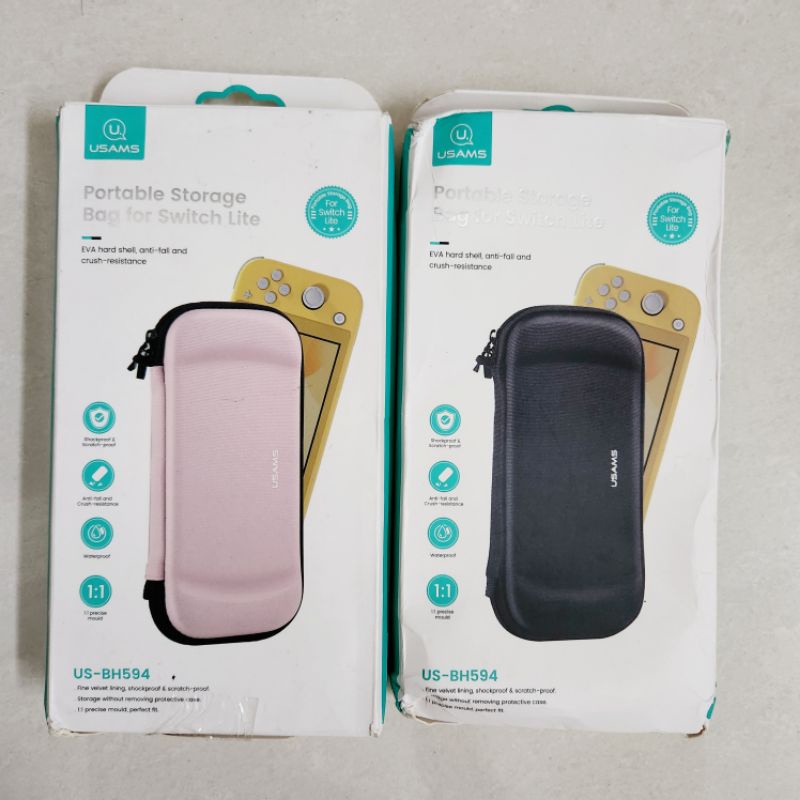 USAMS Pouch Nintendo Switch Lite Portable Storage Carrying Case Dompet Tas Bag