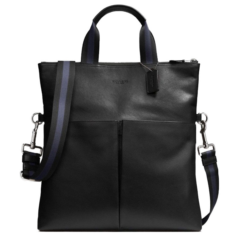 C0ach F54759 Charles Foldover Tote In Smooth Leather