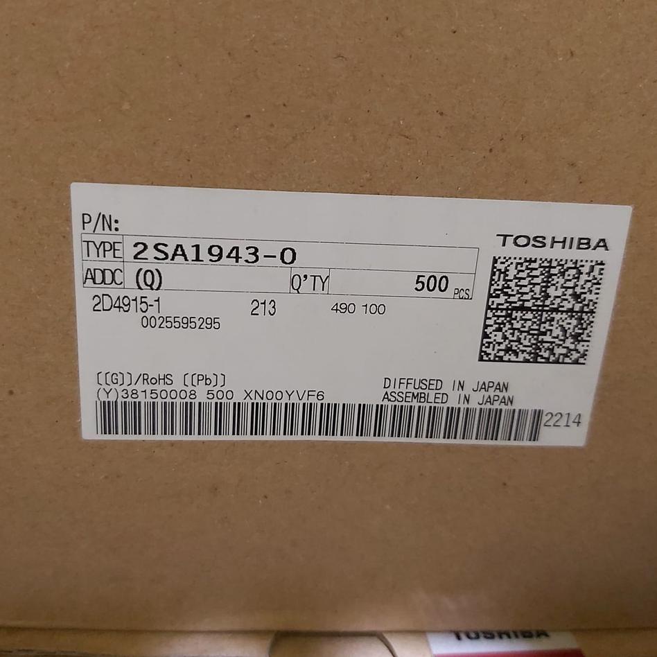 Spesial Update Transistor TOSHIBA 2SA1943 2SC5200 A1943 C5200 JAPAN BAGUS