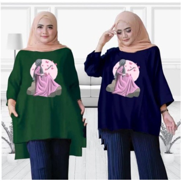 FC - TUNIK BASIC OVERSIZE WANITA HIJAB'S VARIASI 0380 DTF