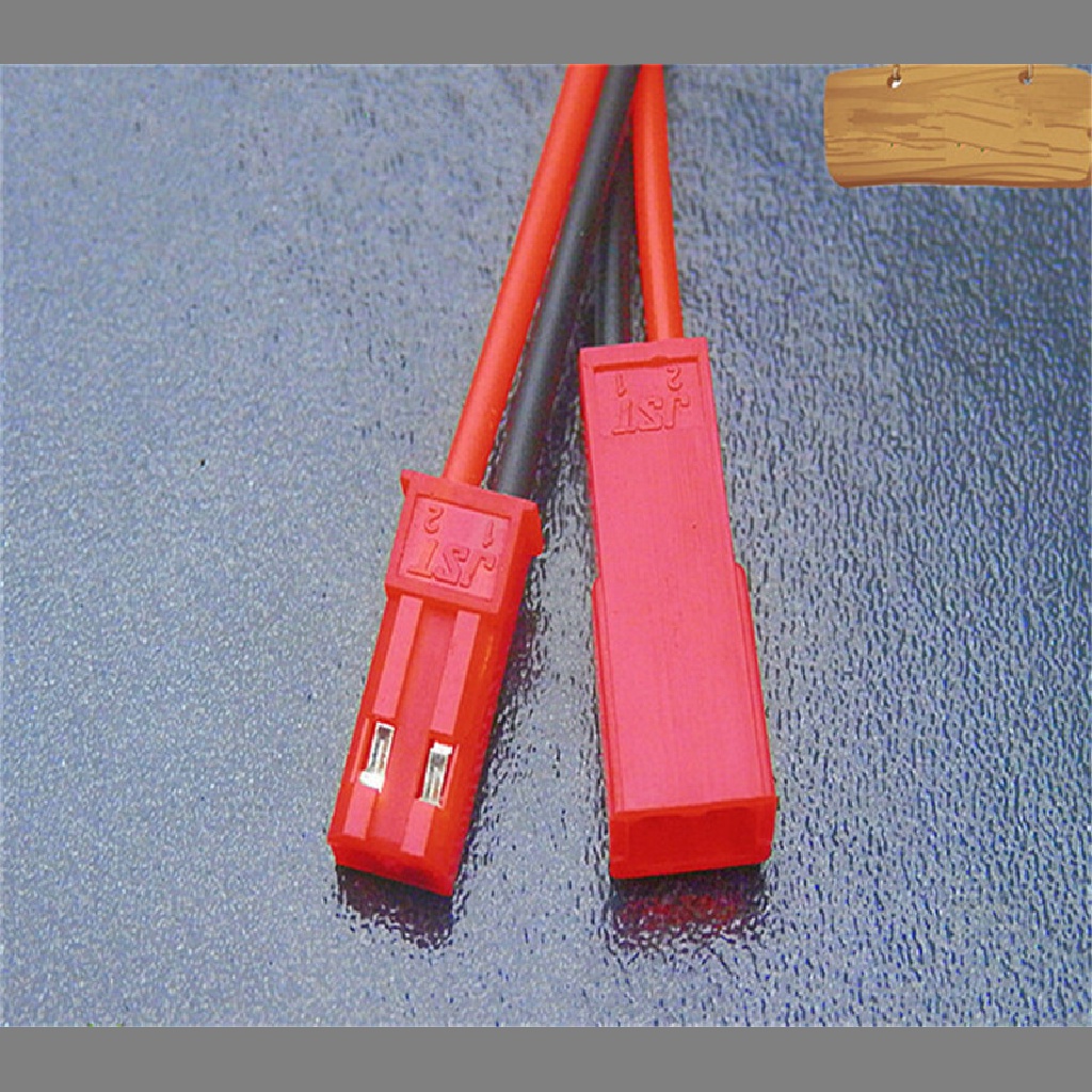 Adhyu 10pasang Kabel Plug Konektor JST Male+Female 100mm Male+Female Untuk RC ID