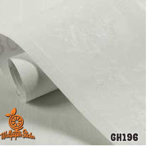 ㅭ Premium Wallpaper Dinding Uk. 9m Motif Batik Bunga Silver Elegan Mewah GH196 𝕴