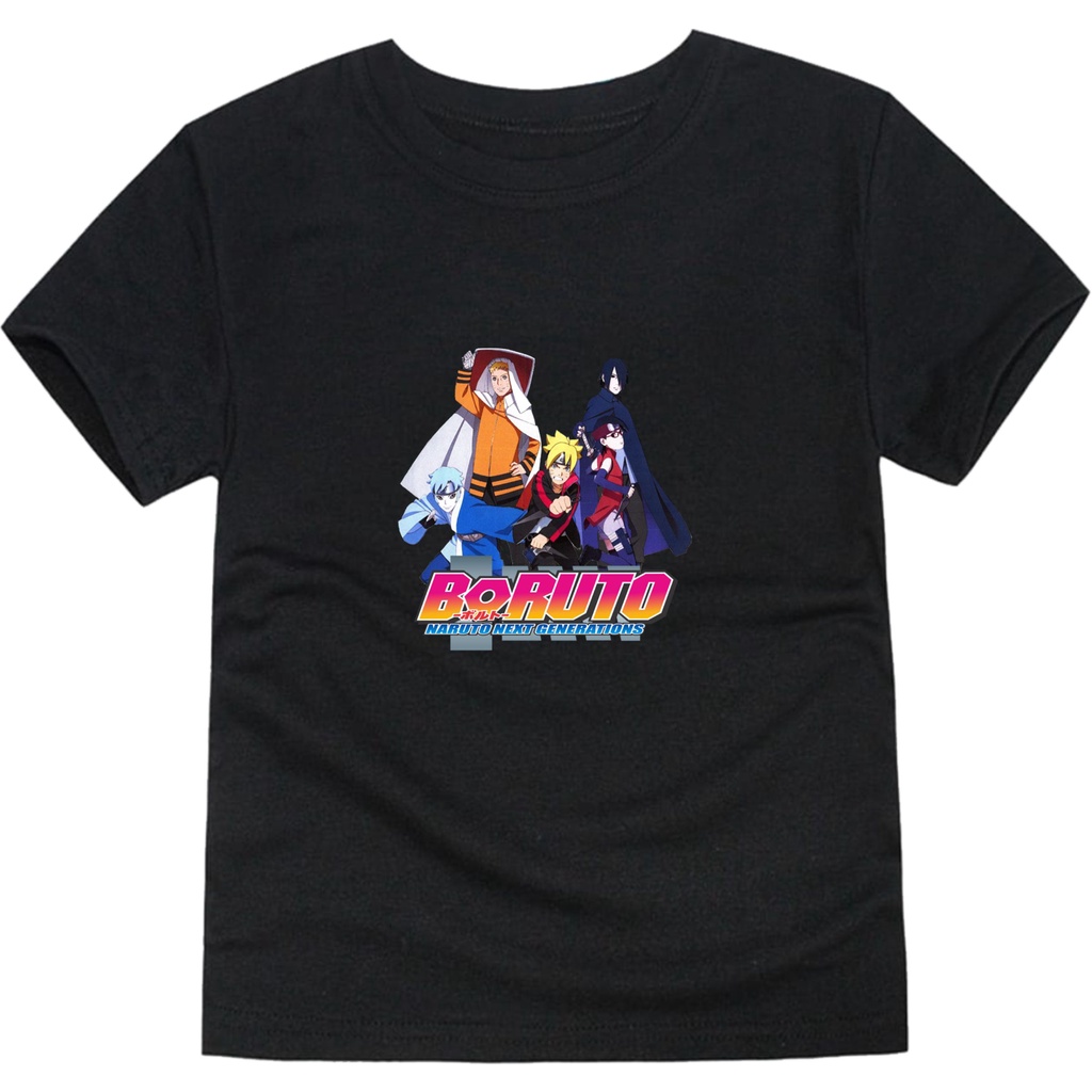 PVJ - Baju Kaos Anak Anime Manga Naruto Boruto Sasuke