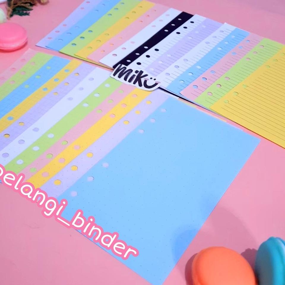 

(M-RN)✯➸ [A6] isi binder loose leaf garis polos ukuran A6 murah