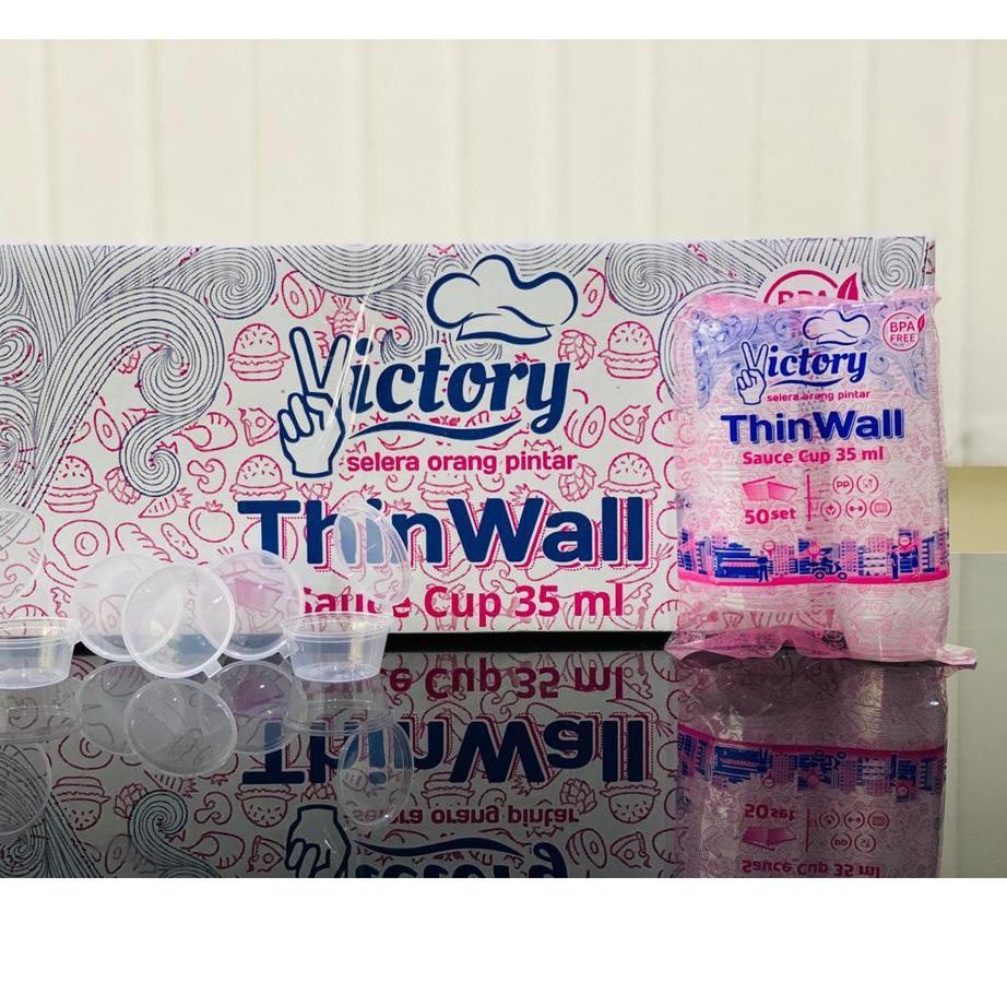 STOCK TERBATAS Cup Saos Sambal 25ml 35ml 60ml 100ml 150ml/ Tempat Sauce Container Plastik Kecil ✧ 87