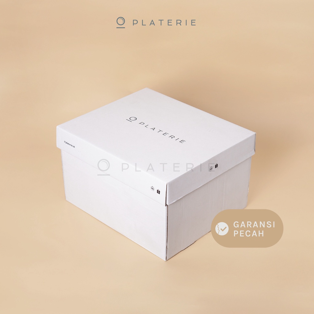 

PLATERIE Tambahan Extra Gift Box Kardus Brown / White