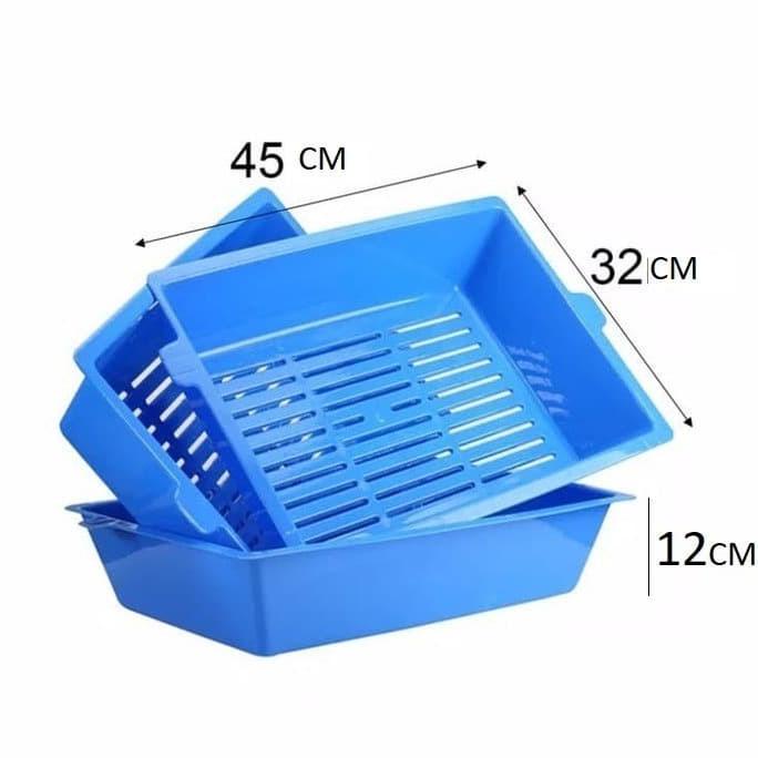 Promo 3 in 1 self sifting tray swift away cat dog litter box pasir kucing
