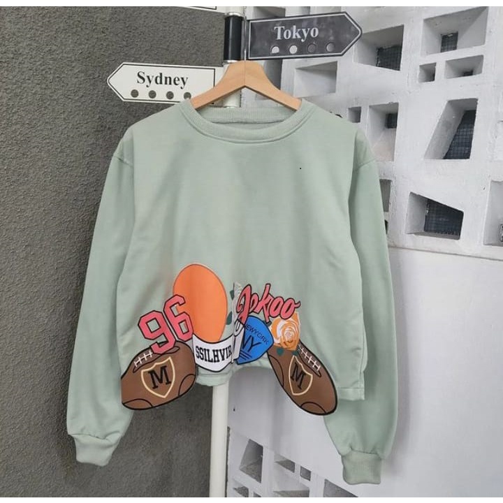 Sweater Wanita Berkualitas - 96 M rugby croope