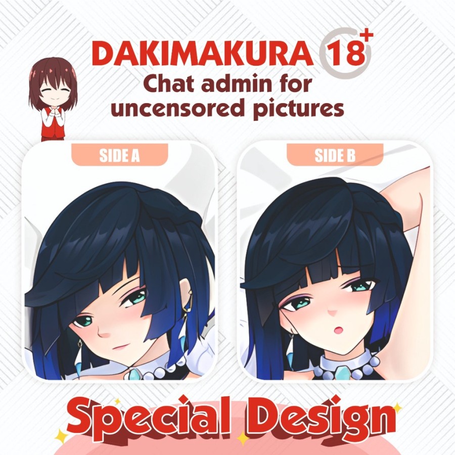 Dakimakura Yelan Genshin Impact 150x50 cm (Cover Only)