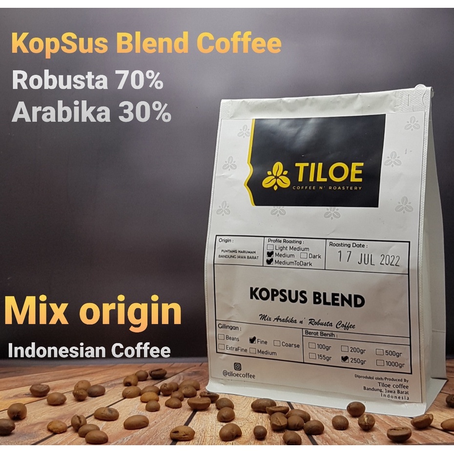 

Kopi Blend Robusta Arabika Biji/Bubuk - 500 gram