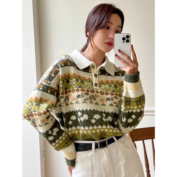 Polo Knitwear Sweater SHEIN