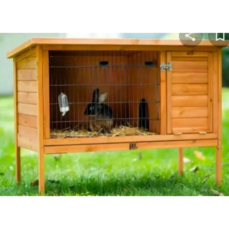 Kandang Kucing /Rumah Kelinci/Hamster Bahan Kayu  Indoor Outdoor