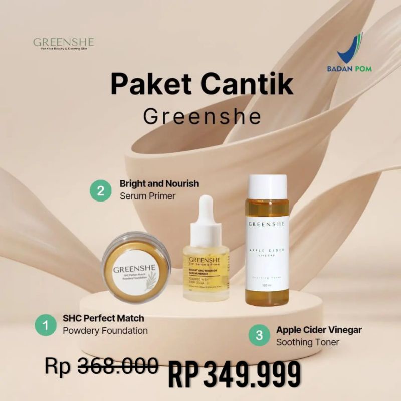 ( PAKET USAHA ) Paket Cantik Greenshe