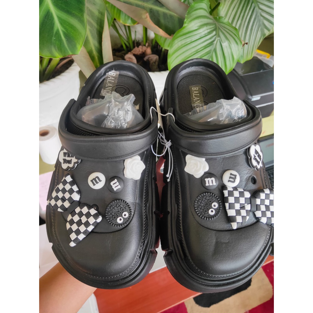 Sandal baim Fuji perempuan dewasa banyak aksesoris- sandal baim balance premium import korean style 8558-11 (36-41) sandal baim terbaru dengan manik lucu