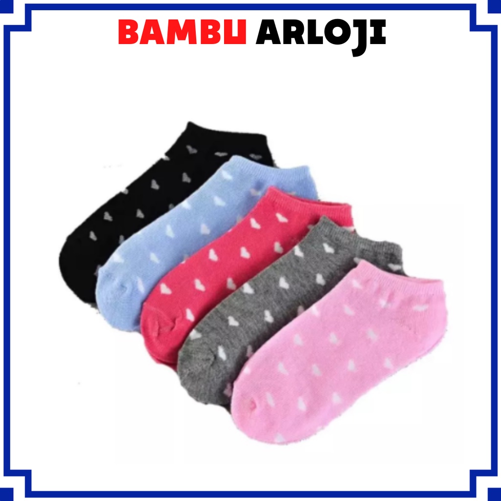 BAJ Kaos Kaki Fashion Unisex Wanita Pria Murah Kaus Motif Semata Kaoskaki Ankle Socks Pendek Love SS100