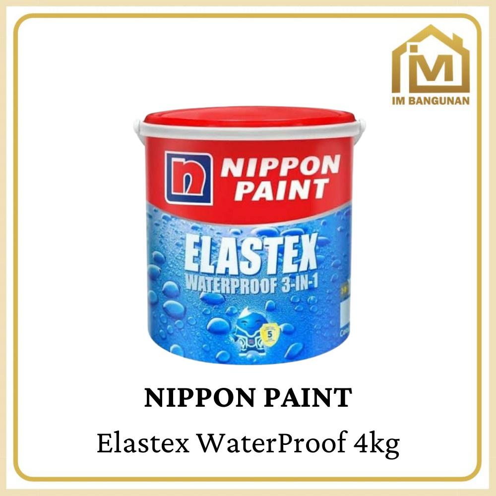 Nippon Paint Elastex Waterproofing Warna Custom 4kg