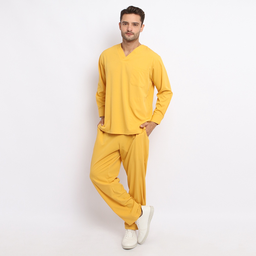 Baju Jaga VLS Scrubs on Call Stretchy Lengan Panjang