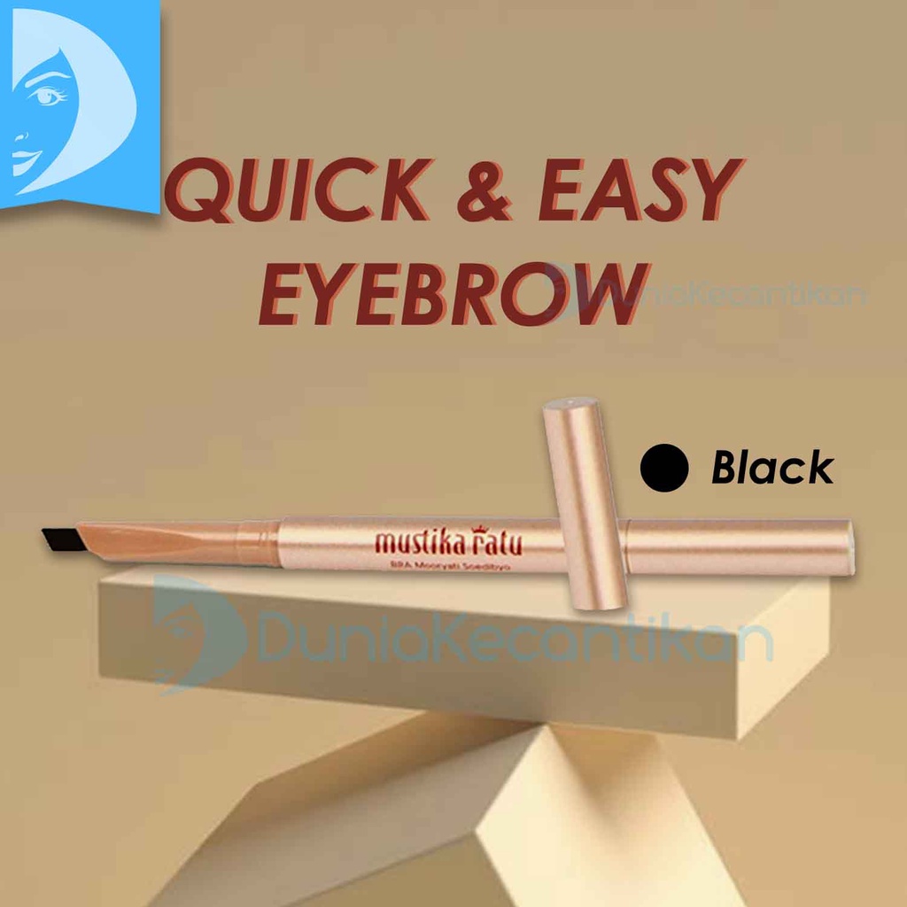 Beauty Queen Quick &amp; Easy Eyebrow Waterproof Pensil Alis Mustika Ratu Eye Brow Beauty Queen