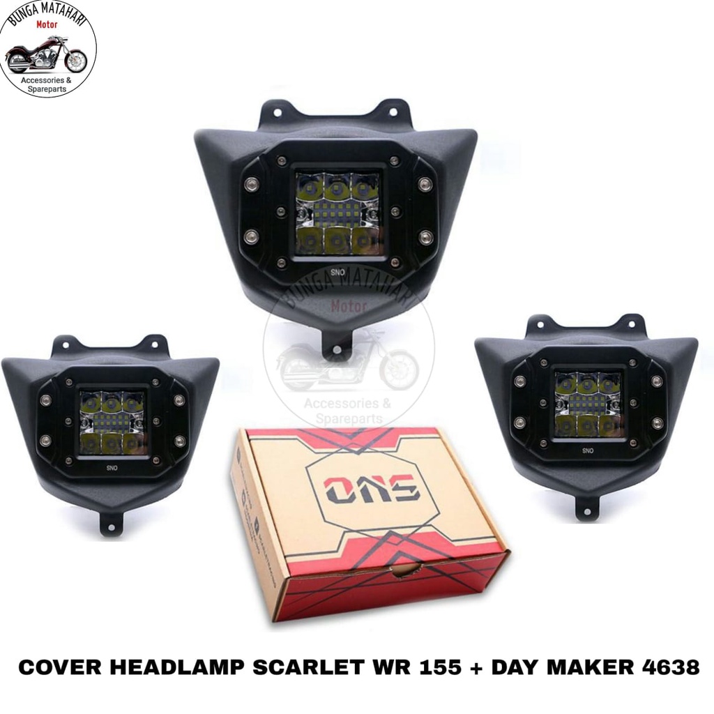 Reflektor Headlamp Ons Lampu Depan motor LED Supermoto CRF 4637 150L WR 155 4638 KLX 4652 DTRACKER