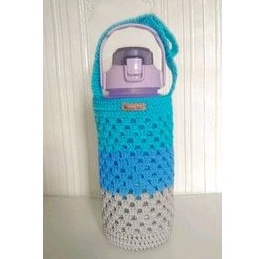 cover botol minum 2 liter rajut / sarung botol minum viral 2 liter / tas jinjing botol minum 2 liter