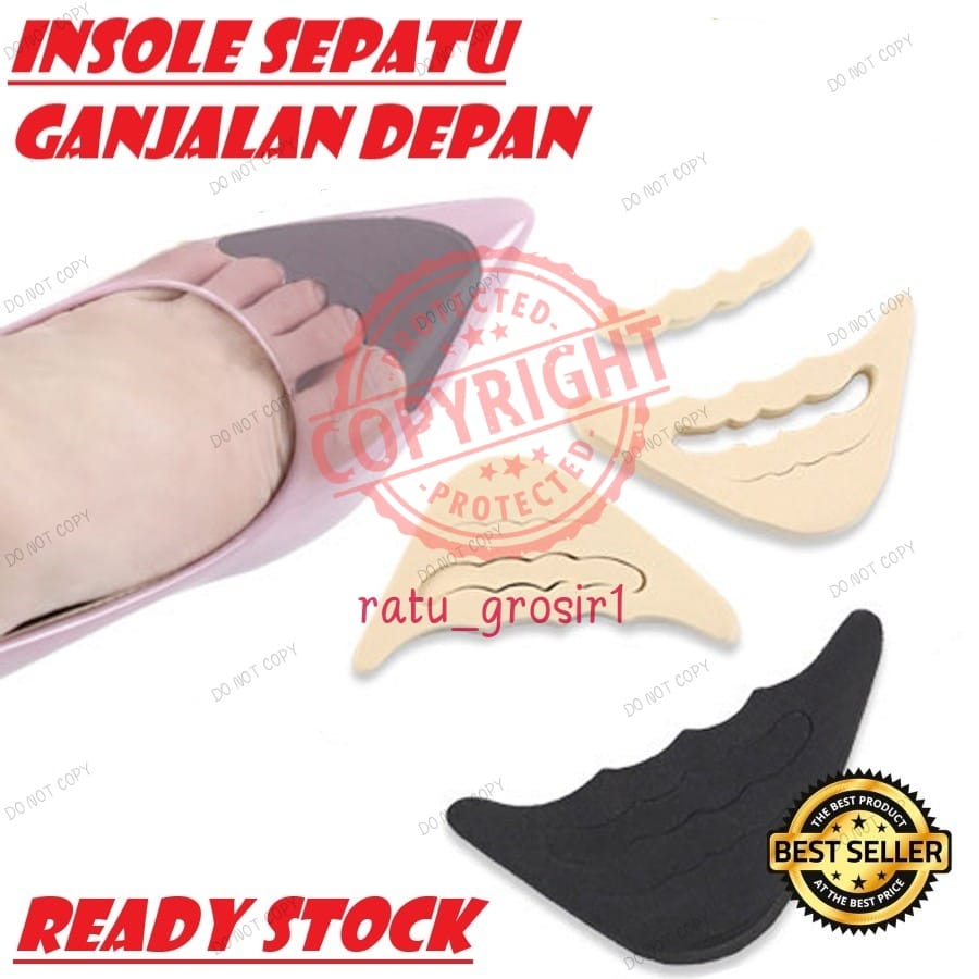 Bantalan Ganjelan Sepatu Insole Depan Ganjalan Sepatu Kebesaran