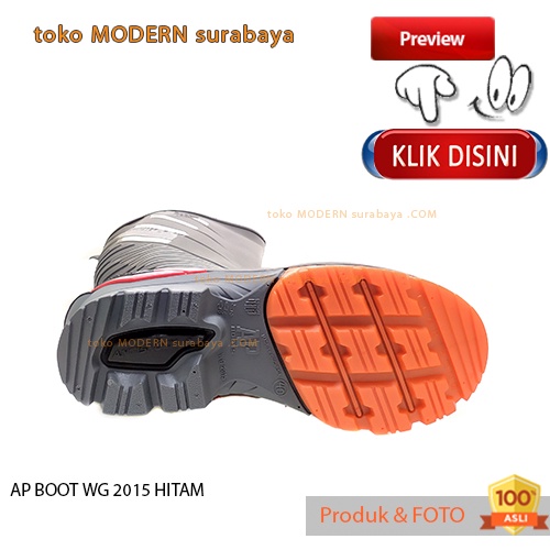 Sepatu boot tahan air karet AP BOOT WG 2015 HITAM