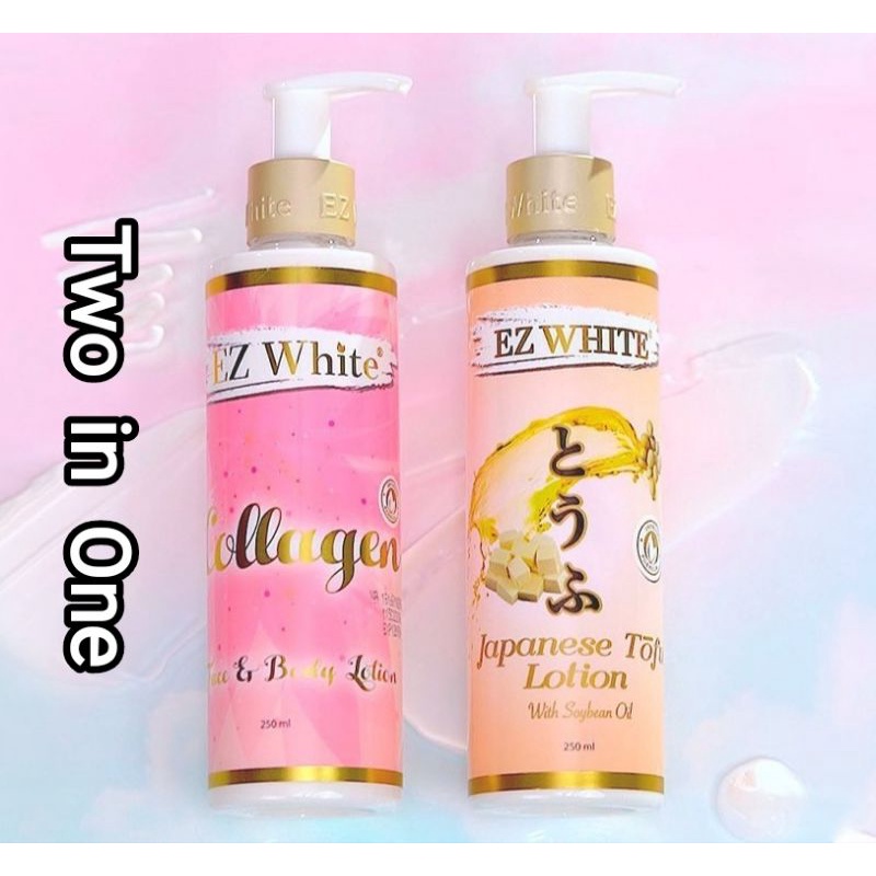 Jual Ez White Handbody Lotion Paket Two In One (Japanese Tofu + Collagen) Shopee Indonesia