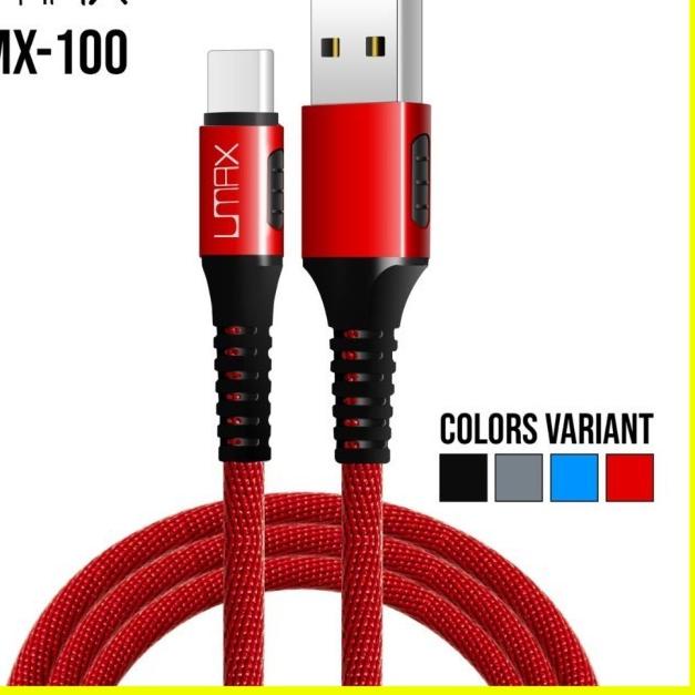 ロ Kabel data UMAX CMX100 fast charging 2.4A micro Type C lightning テ