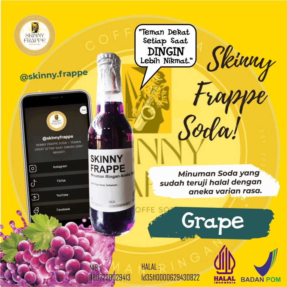 

Skinny Frappe Grape Soda