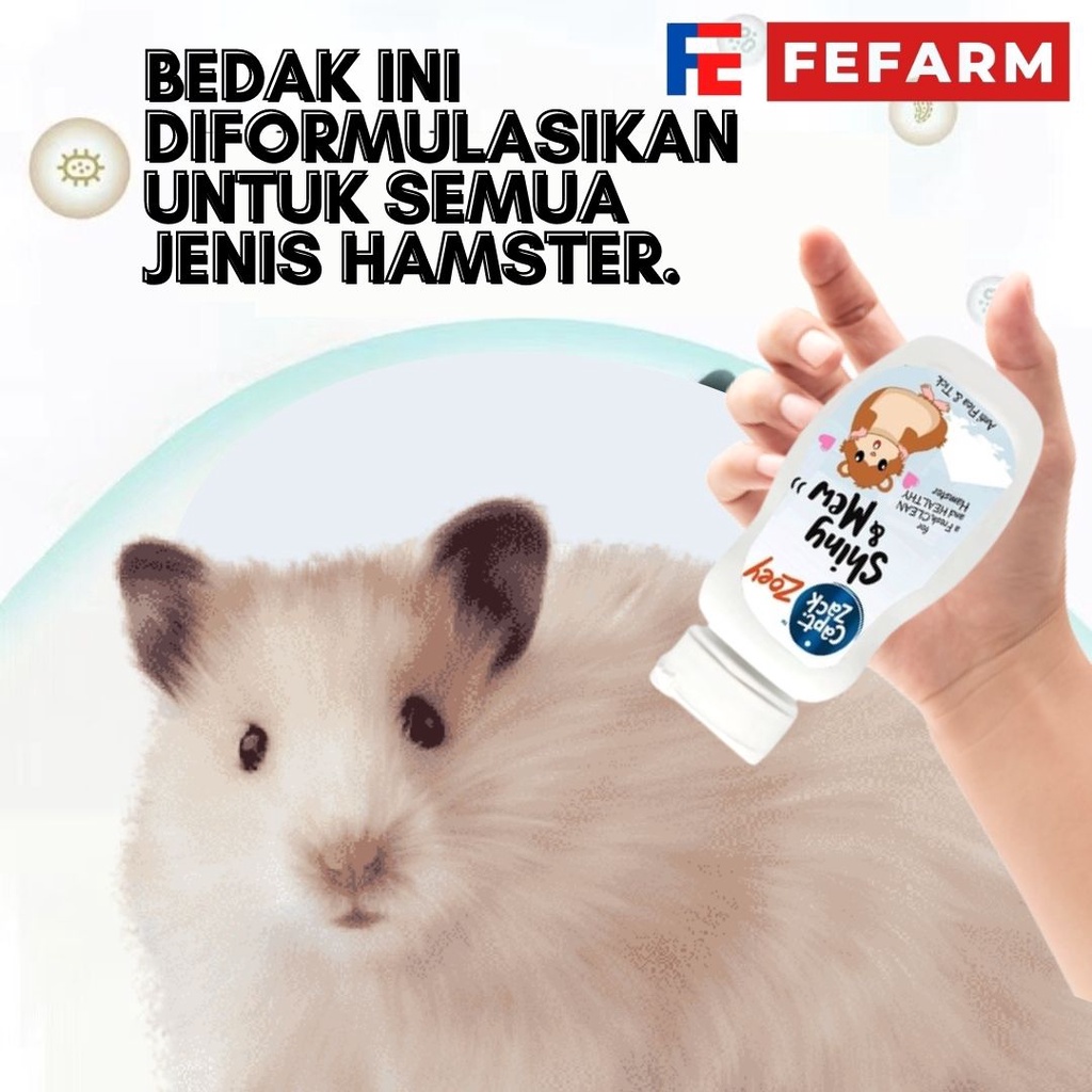 BEDAK HAMSTER POWDER Bedak Anti Jamur Iritasi Kulit Hamster FEFARM