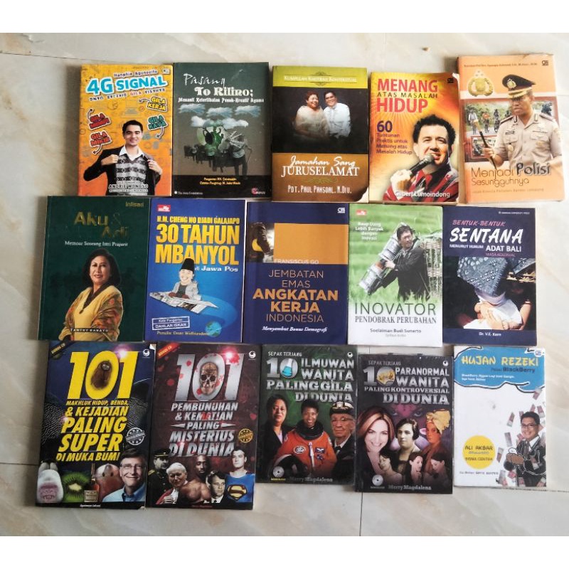 ( ORIGINAL ) BUKU BACAAN TOKOH DUNIA | MOTIVASI | INSPIRASI