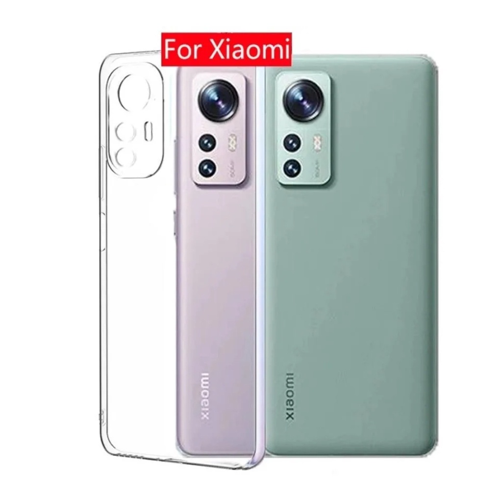 Xiaomi 12T 12 12Lite 12Pro 12TPro Baru Silicone Bening Tipis Kaya Tidak Pasang Casing Silicone Soft Case Bening Thin HD TPU Casing /Silikon Transparant/Transparan/Silicone/Transparent Silikone Kondom REDMI Mi T 5G New Baru 2022 Lite Pro 5G Terbaru Plastik