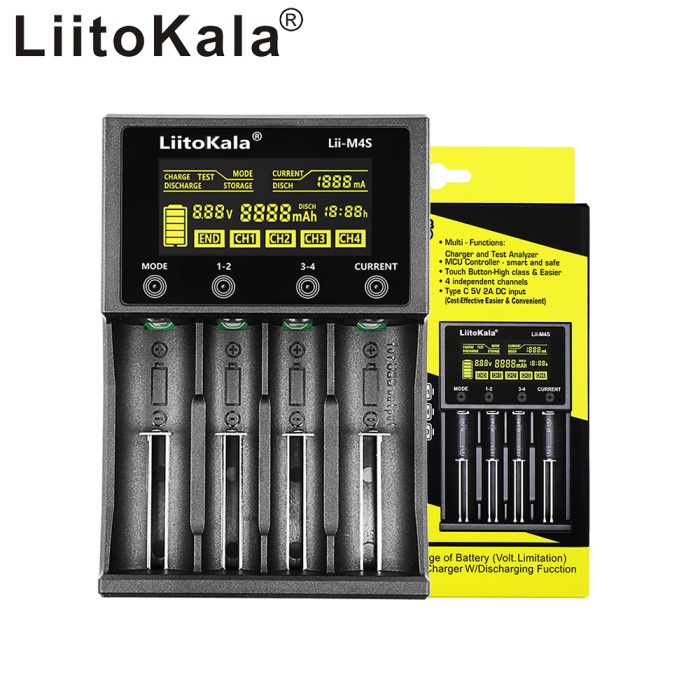 Charger Liitokala Lii-M4S original