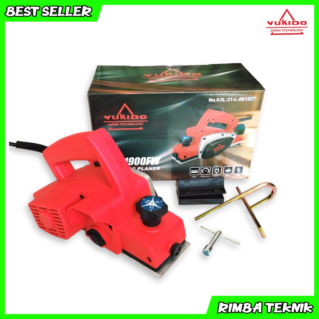 PLANER YUKIDO 82mm Mesin Serut Kayu Mesin Ketam Listrik Elektric Planner AB-1900FW