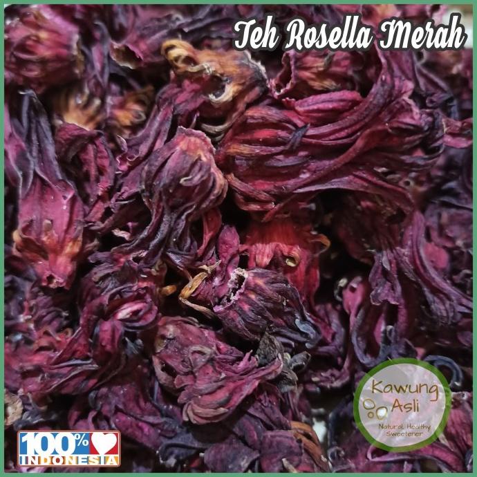 

[BISA COD] Teh Bunga Rosella Merah Kering Herbal Tea Seduh