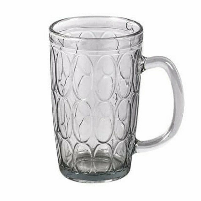 Gelas Beling Bentol IE BM36 / Gelas Gagang Jempol 6 pcS