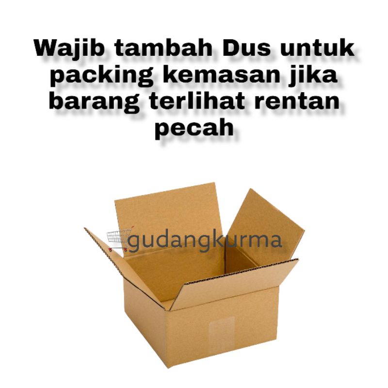 

dus untuk packing wajib menambahkan