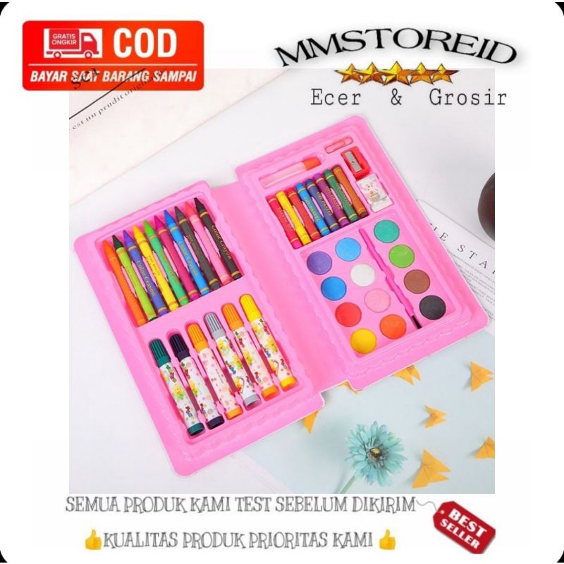 

MM - Art set 42 pensil warna pensil warna 42pcs in 1 crayon anak art set alat lukis crayon art set 42 pcs