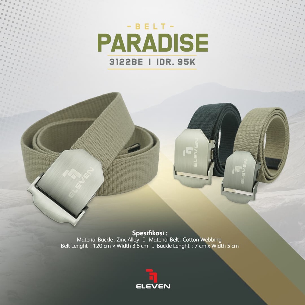 ELEVEN IKAT PINGGANG SABUK PARADISE BELT ELLEVEN OUTDOOR