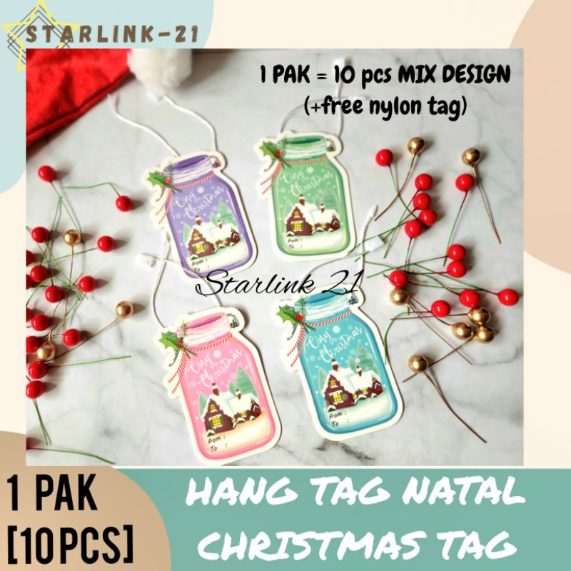 

HANG TAG NATAL CHRISTMAS | Tag Ucapan Hampers Natal Seri C [10 pcs]