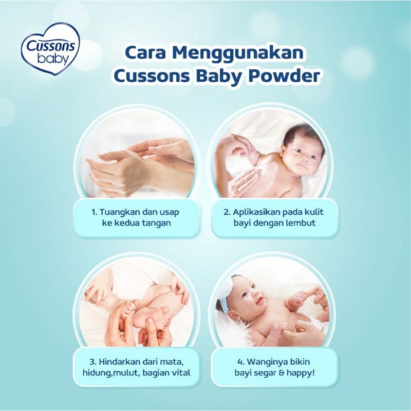 Cussons Baby Powder JUMBO Extra 40% (350g + 150g) Bedak Bayi