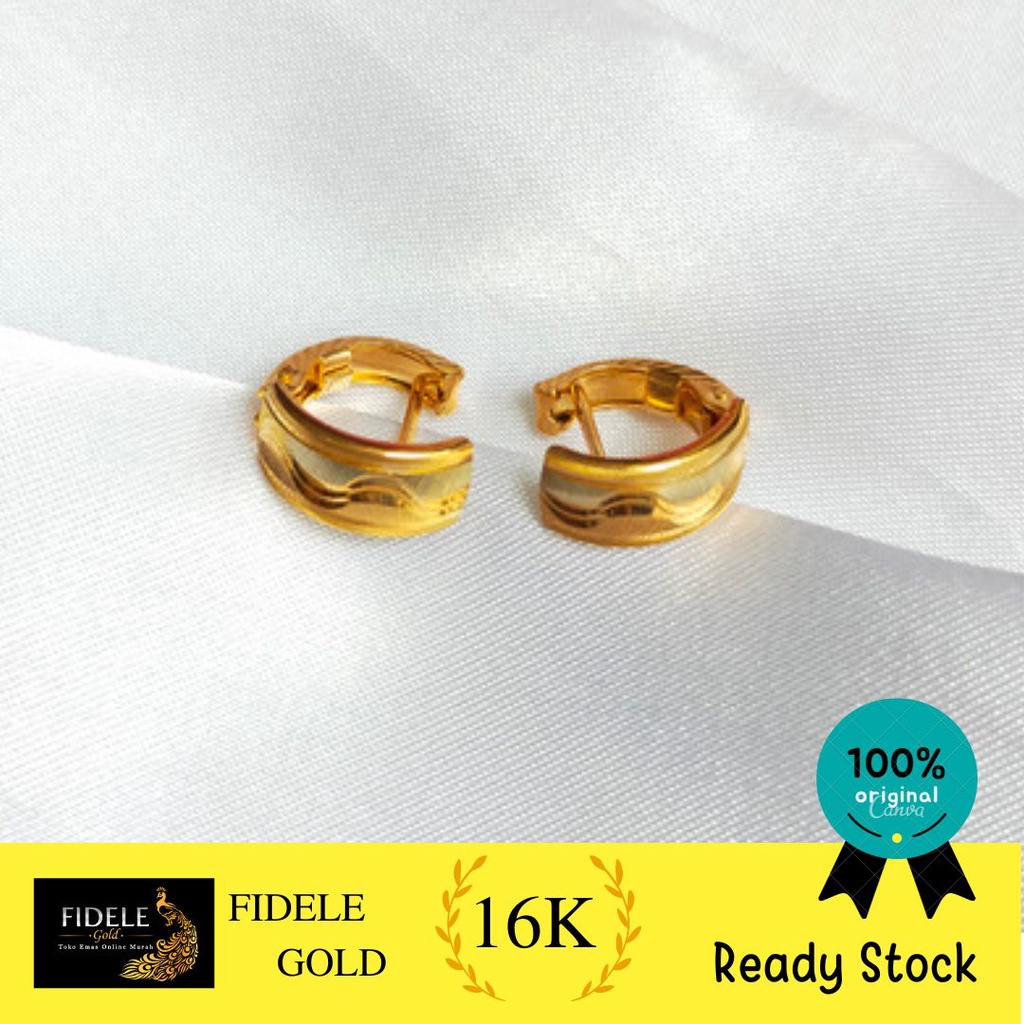Giwang Anting Bangkok Emas Asli Kendari Emas 700 16k