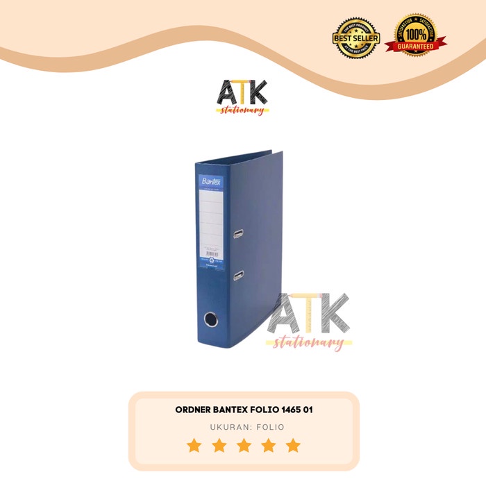 

PRODUK TERBATAS Ordner Bantex 1465-01 (Blue) Folio 7 cm atk Code 5189
