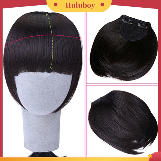 Wig Poni Palsu Model Lurus Dengan Klip on Untuk Wanita